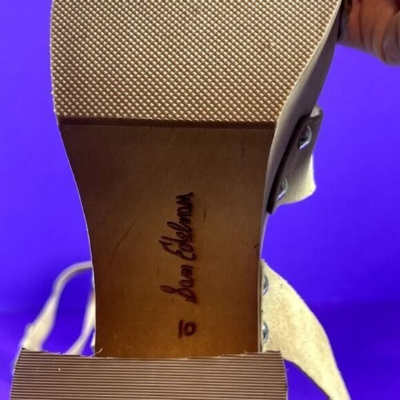 Sam Edelman Women's Sesame Rosalind Platform Block Heel Sandal Shoe Size 10-NEW - Picture 8 of 9